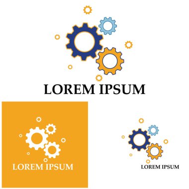 Vites logosu tasarım vektörü arkaplan şablonu