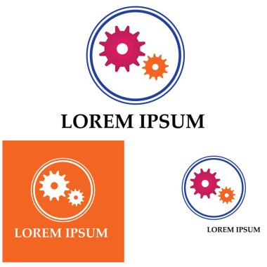 Vites logosu tasarım vektörü arkaplan şablonu