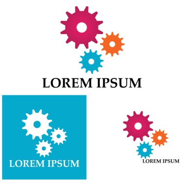 Vites logosu tasarım vektörü arkaplan şablonu