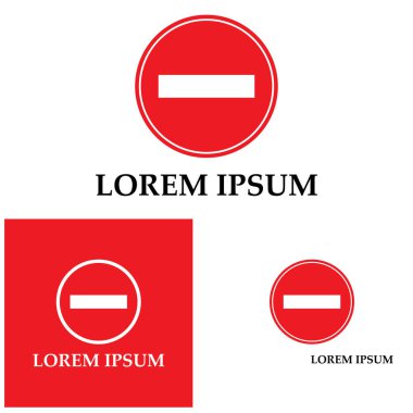 İzole edilmiş beyaz arkaplanda boş yol işareti vektörü kümesi