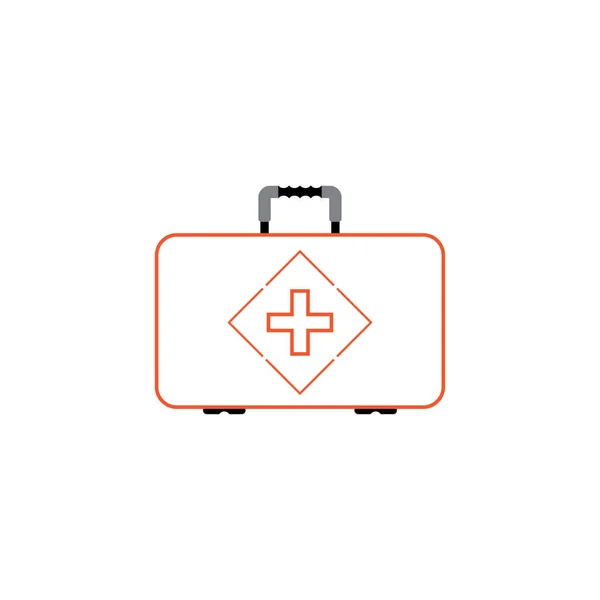 First Aid Icon White Background — Stock Vector