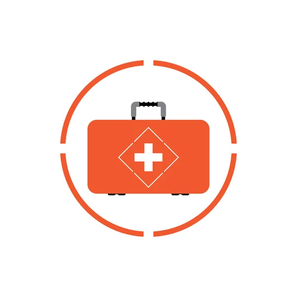 First Aid Icon White Background — Stock Vector