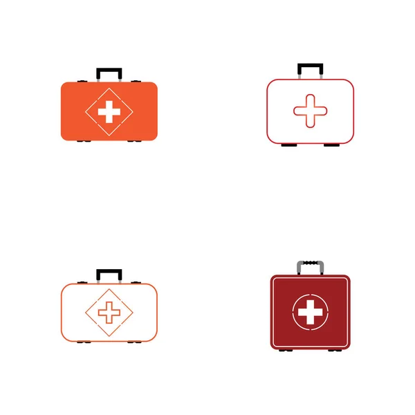 First Aid Icon White Background — Stock Vector