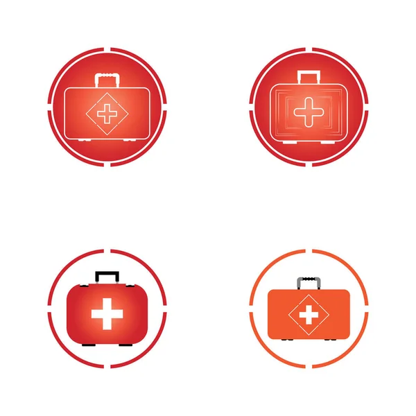 Ehbo Pictogram Witte Achtergrond — Stockvector