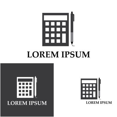 Muhasebe Vektörü İllüstrasyonu. Bankacılık ve Finans simgesi logo vektörü