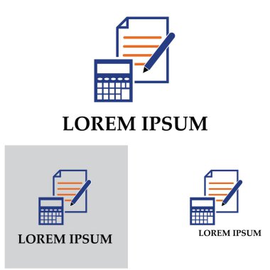 Muhasebe Vektörü İllüstrasyonu. Bankacılık ve Finans simgesi logo vektörü