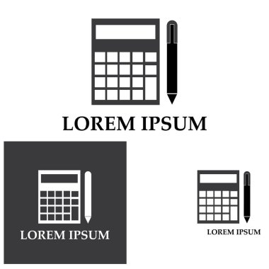 Muhasebe Vektörü İllüstrasyonu. Bankacılık ve Finans simgesi logo vektörü