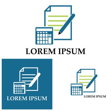 Muhasebe Vektörü İllüstrasyonu. Bankacılık ve Finans simgesi logo vektörü