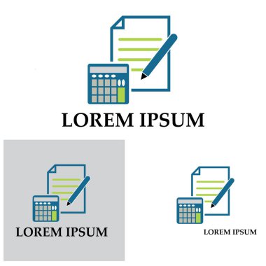 Muhasebe Vektörü İllüstrasyonu. Bankacılık ve Finans simgesi logo vektörü