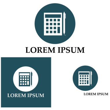 Muhasebe Vektörü İllüstrasyonu. Bankacılık ve Finans simgesi logo vektörü