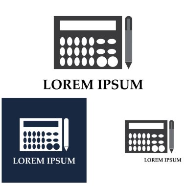 Muhasebe Vektörü İllüstrasyonu. Bankacılık ve Finans simgesi logo vektörü