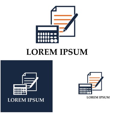 Muhasebe Vektörü İllüstrasyonu. Bankacılık ve Finans simgesi logo vektörü