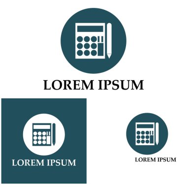 Muhasebe Vektörü İllüstrasyonu. Bankacılık ve Finans simgesi logo vektörü