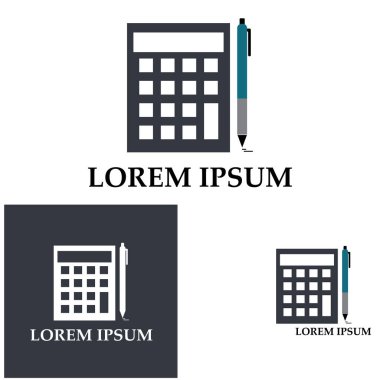Muhasebe Vektörü İllüstrasyonu. Bankacılık ve Finans simgesi logo vektörü