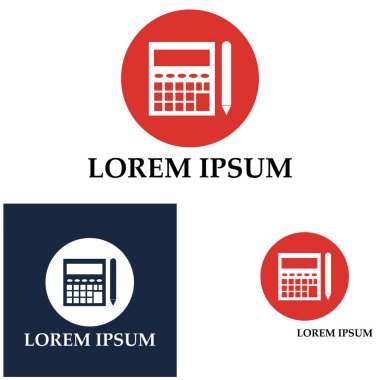 Muhasebe Vektörü İllüstrasyonu. Bankacılık ve Finans simgesi logo vektörü