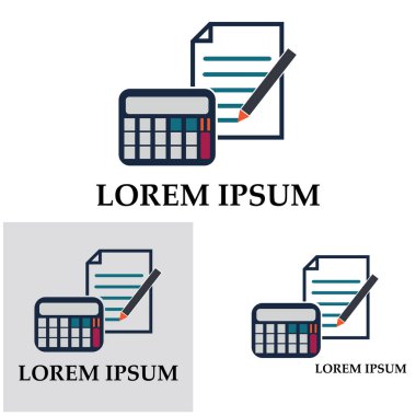 Muhasebe Vektörü İllüstrasyonu. Bankacılık ve Finans simgesi logo vektörü