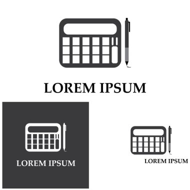 Muhasebe Vektörü İllüstrasyonu. Bankacılık ve Finans simgesi logo vektörü
