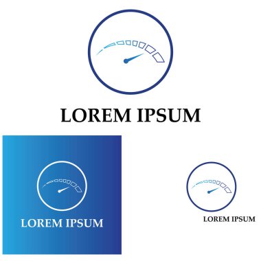 Speedometer vektör grafik tasarım örnekleme şablonu