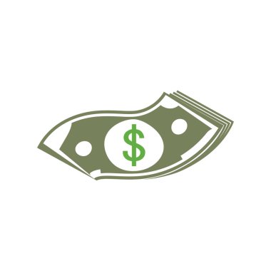 Dolar vektörü simgesi arkaplan şablonu çizimi