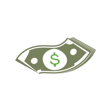 Dolar vektörü simgesi arkaplan şablonu çizimi