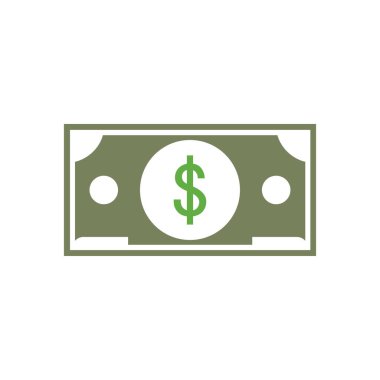 Dolar vektörü simgesi arkaplan şablonu çizimi