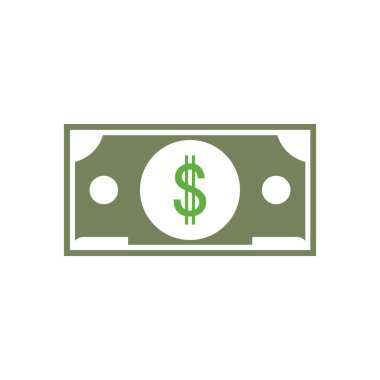 Dolar vektörü simgesi arkaplan şablonu çizimi