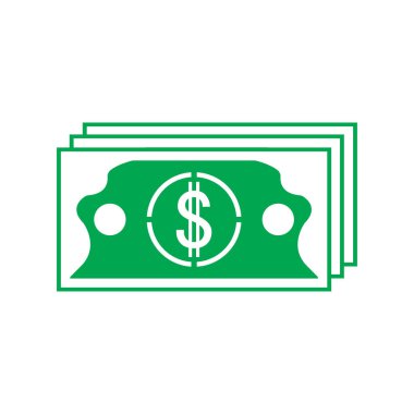 Dolar vektörü simgesi arkaplan şablonu çizimi