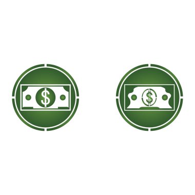 Dolar vektörü simgesi arkaplan şablonu çizimi