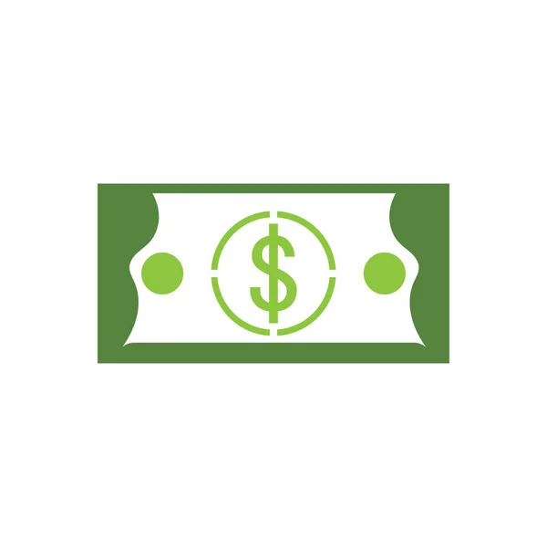 Dollar Vector Pictogram Achtergrond Template Illustratie — Stockvector