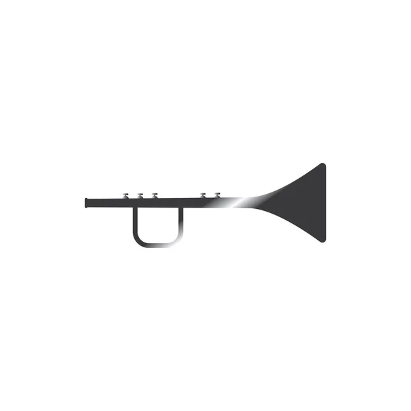 Trumpetmusik Instrument Vektor Ikon — Stock vektor