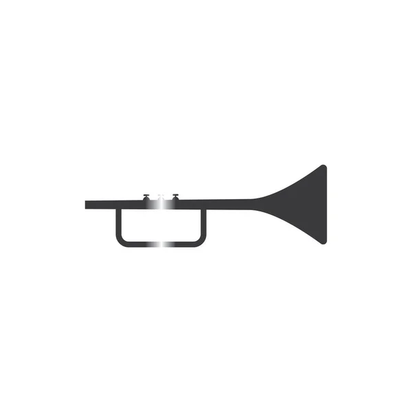 Ícone Vetor Instrumento Música Trompete — Vetor de Stock