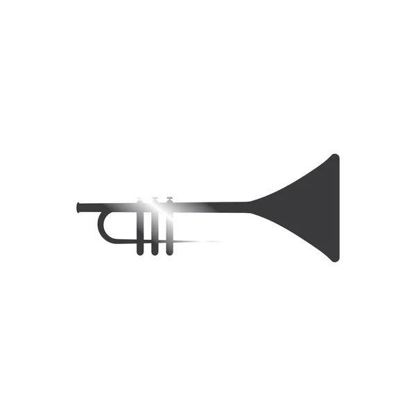 Trompeta Instrumento Música Icono Vectorial — Vector de stock