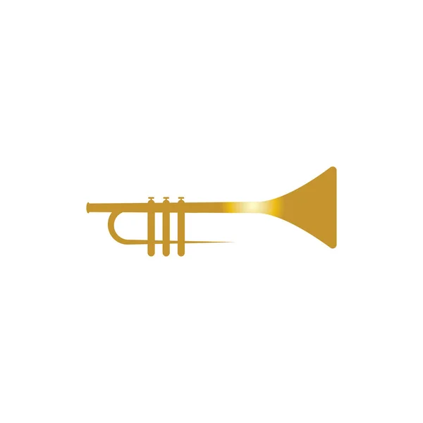 Ícone Vetor Instrumento Música Trompete —  Vetores de Stock