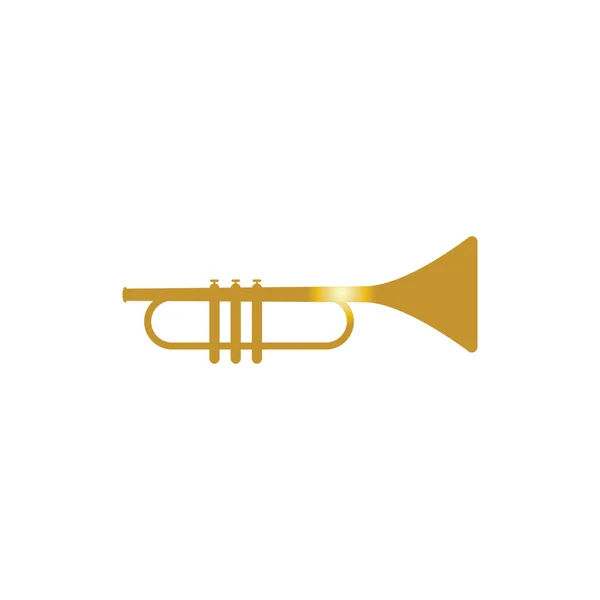 Trumpet Music Instrument Vector Icon — Stock Vector