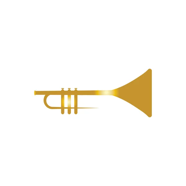 Trompeta Instrumento Música Icono Vectorial — Archivo Imágenes Vectoriales