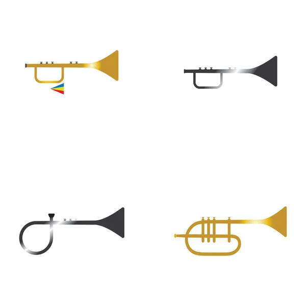 Музичний Інструмент Trumpet Векторна Піктограма — стоковий вектор