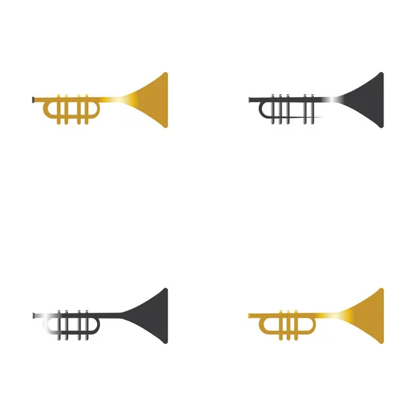 Музичний Інструмент Trumpet Векторна Піктограма — стоковий вектор