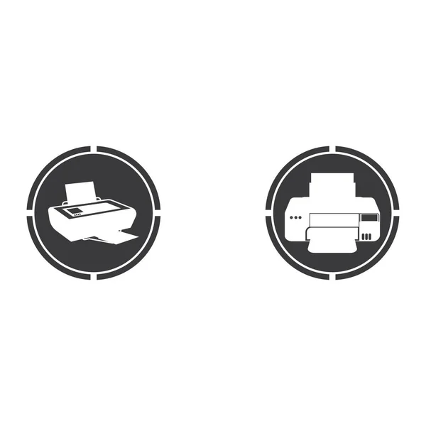 Printer Icon Vector Symbol Illustration Background — Stock Vector