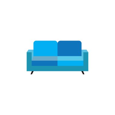 Koltuk vektörü logo resimleme arkaplanı