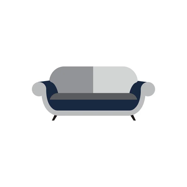 Sofa Vektor Logo Symbol Illustration Hintergrund — Stockvektor