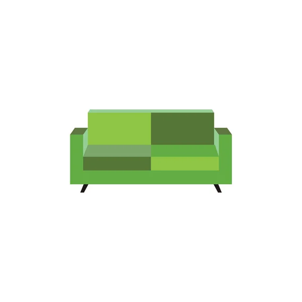 Sofa Vector Logo Icon Illustration Background — 스톡 벡터