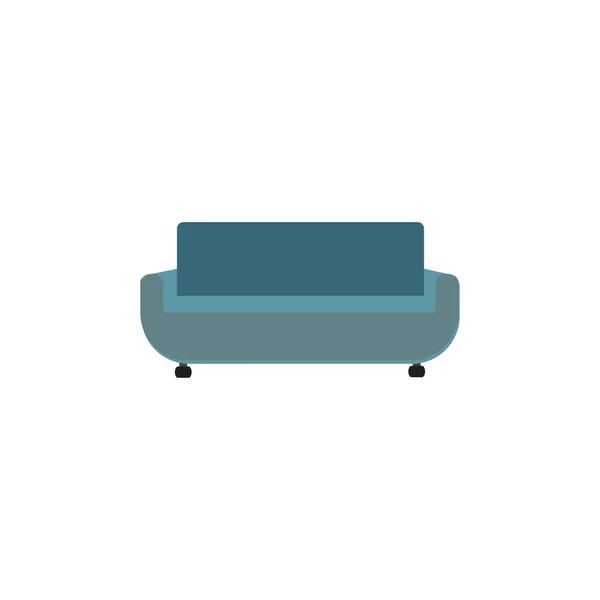 Sofa Vektor Logo Symbol Illustration Hintergrund — Stockvektor