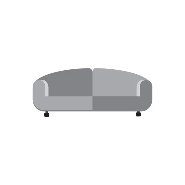 Sofa Vektor Logo Symbol Illustration Hintergrund — Stockvektor