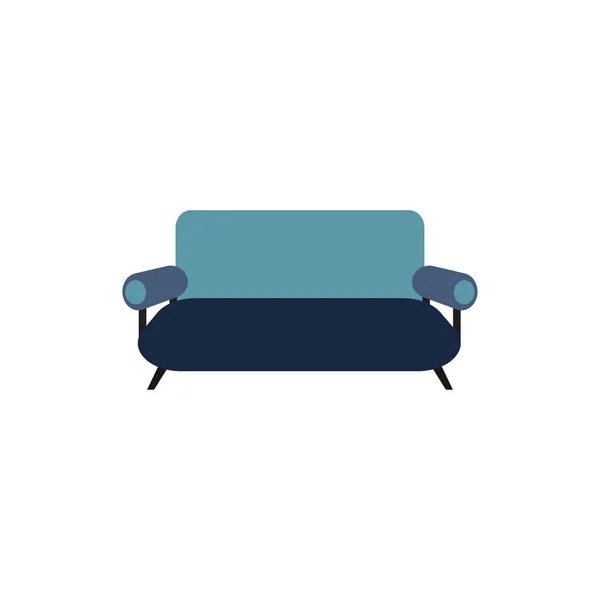 Sofa Vektor Logo Symbol Illustration Hintergrund — Stockvektor