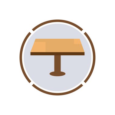 Tablo vektör logo nesne arkaplan illüstrasyonu