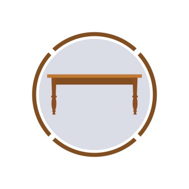 Tablo vektör logo nesne arkaplan illüstrasyonu