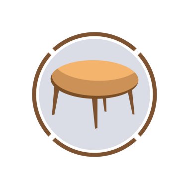 Tablo vektör logo nesne arkaplan illüstrasyonu