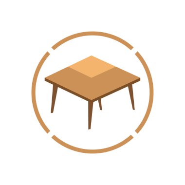 Tablo vektör logo nesne arkaplan illüstrasyonu