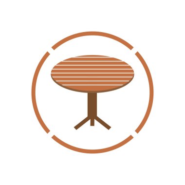 Tablo vektör logo nesne arkaplan illüstrasyonu