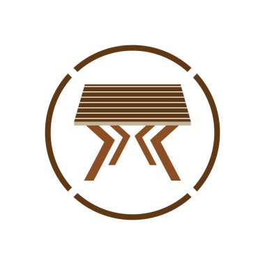 Tablo vektör logo nesne arkaplan illüstrasyonu